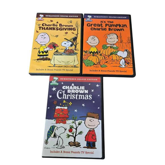 Peanuts Deluxe Holiday Collection DVD Set Christmas Thanksgiving Great Pumpkin - Picture 5 of 8